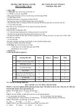 Đề cương ôn tập Học kì 1 Tin học 12 năm 2024–2025 trường THPT Hoàng Văn Thụ (Hà Nội)